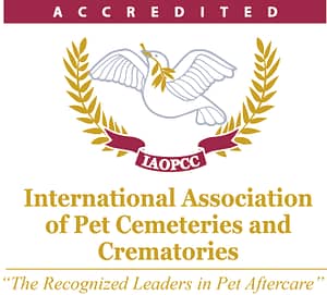 International Association of Pet Cemeteries and Crematories IAOPCC LOGO accredited