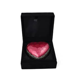heart cremation urn with box rose