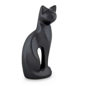 Forever Ours Antique Dark Charcoal Brass Cat
