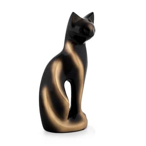 Forever Ours Antique Gold Brass Cat