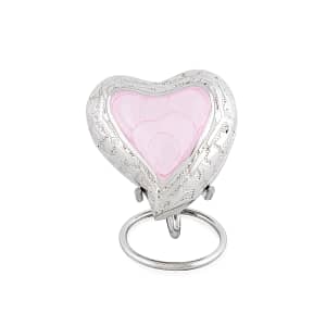 Forever Ours Ashes Heart Engraved Keepsake Pink